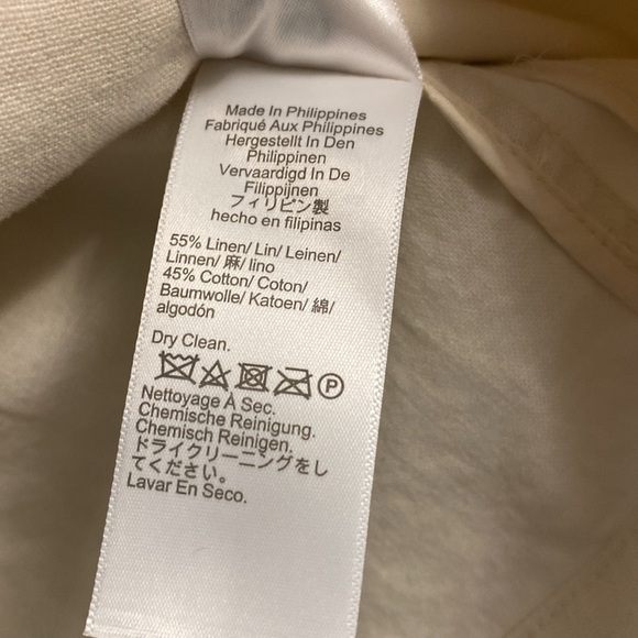 Off white linen blazer - Picture 3 of 5